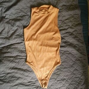 Tan Sleeveless Bodysuit